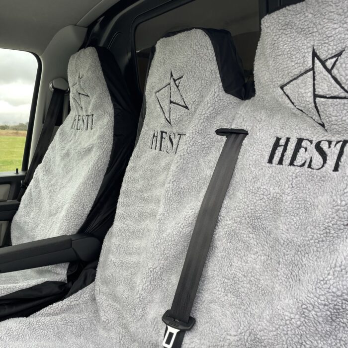 HESTT® Double Front Bench Water Resistant Sherpa Car Seat Cover