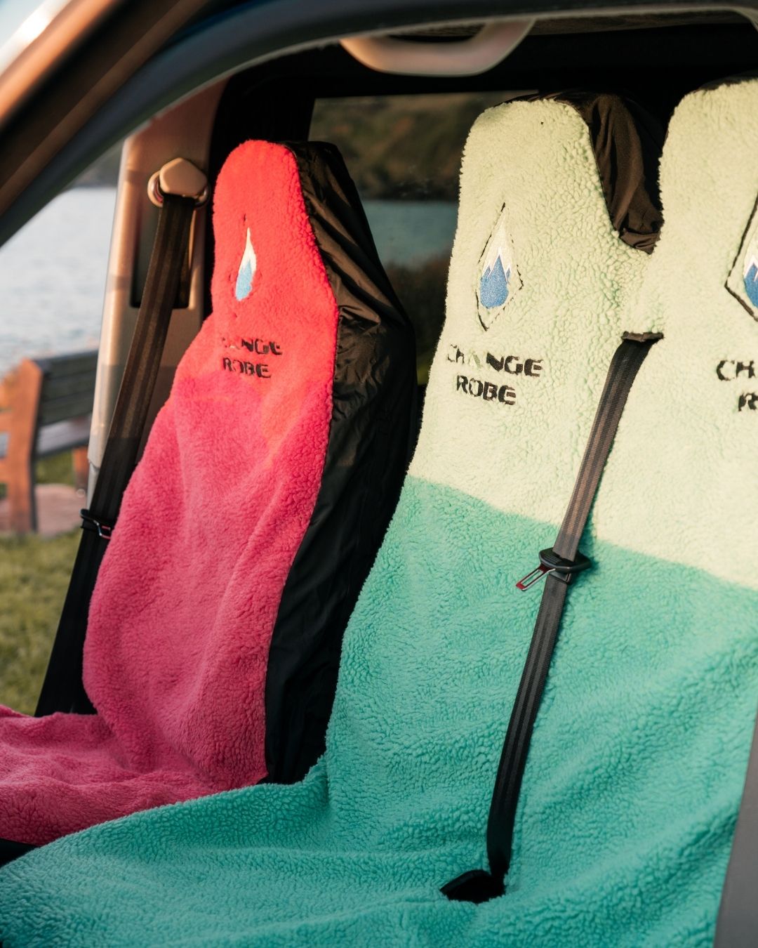 Eco-Ultra® Single Water Resistant Sherpa Car Seat Cover Outdoor